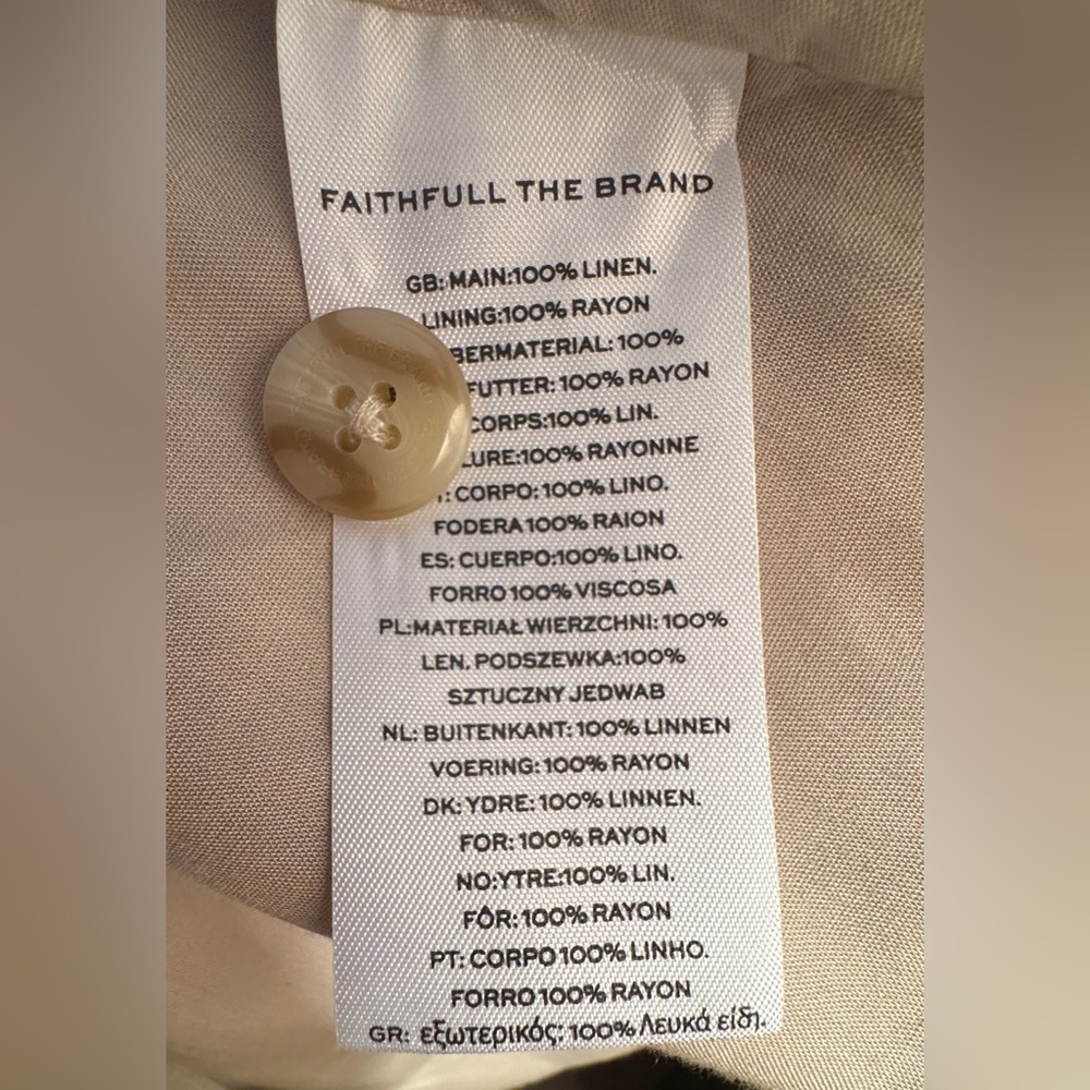 Faithful the Brand Linen Button Down Top - Picture 3 of 4